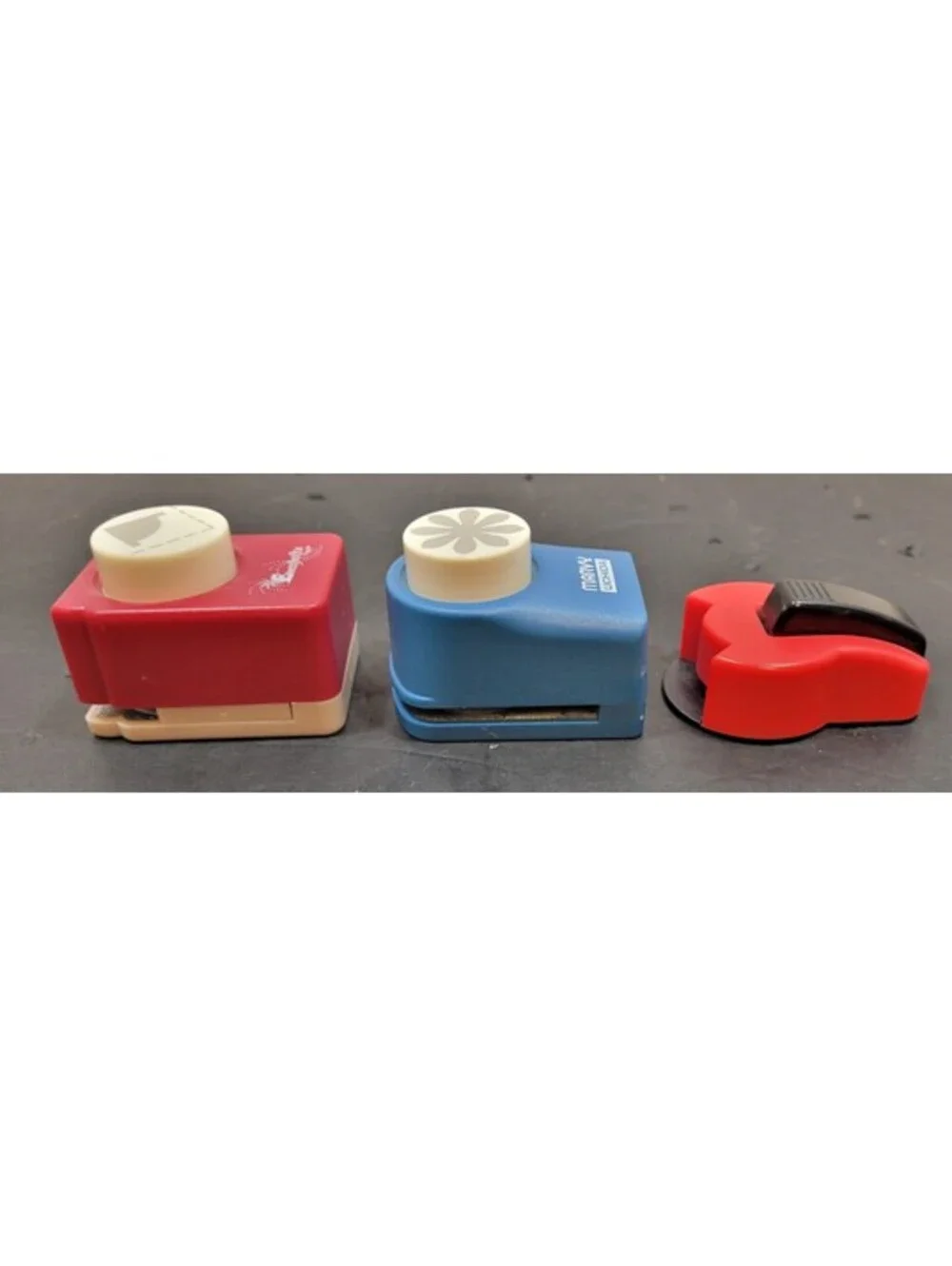 Assorted Craft Supplies - Paper Punches, Roller Stamp & Crafting Pliers-Lot of 6